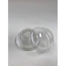 Clear Pet Dome Lid W/Small Hole Fits 32 Oz (500/Ct)
